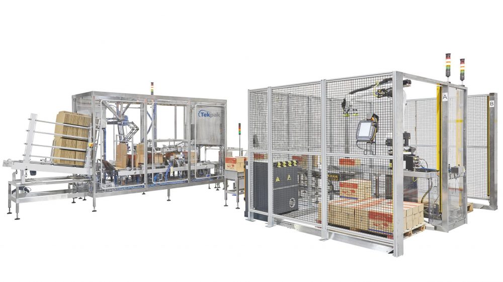 End Of Line Packaging Case Palletising Cell