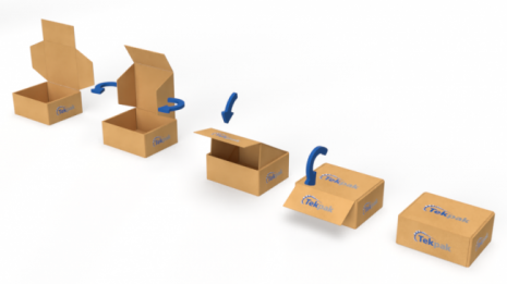 Slot Lock Carton Closing Sequence