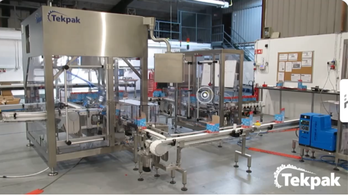 Automated packaging line for loading tubes into cartons