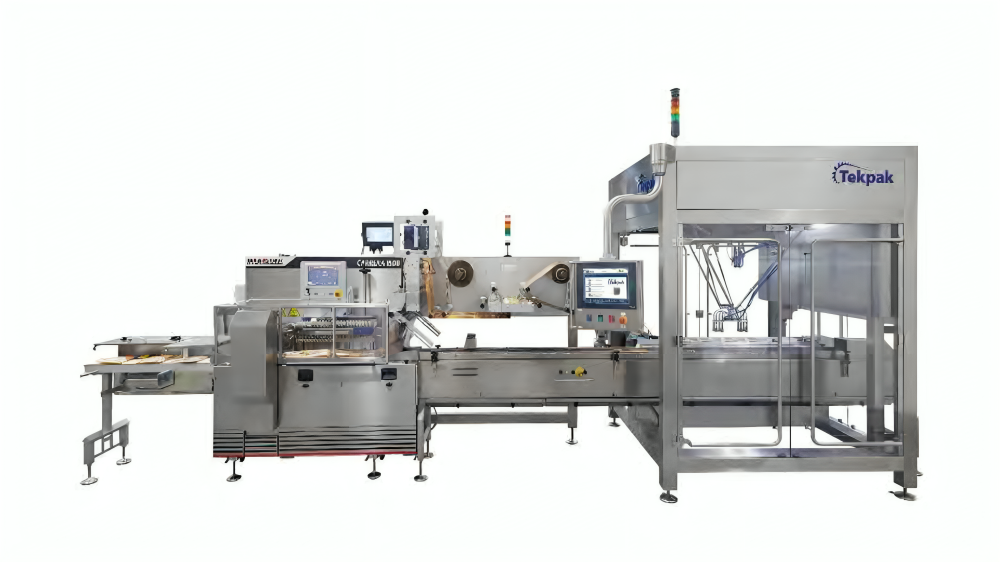 Product Stacking to Multi-Pack Flow Wrapper Infeed Conveyor
