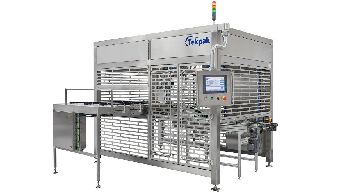 Phasing and dispensing system for frozen pizza bases 3 lanes