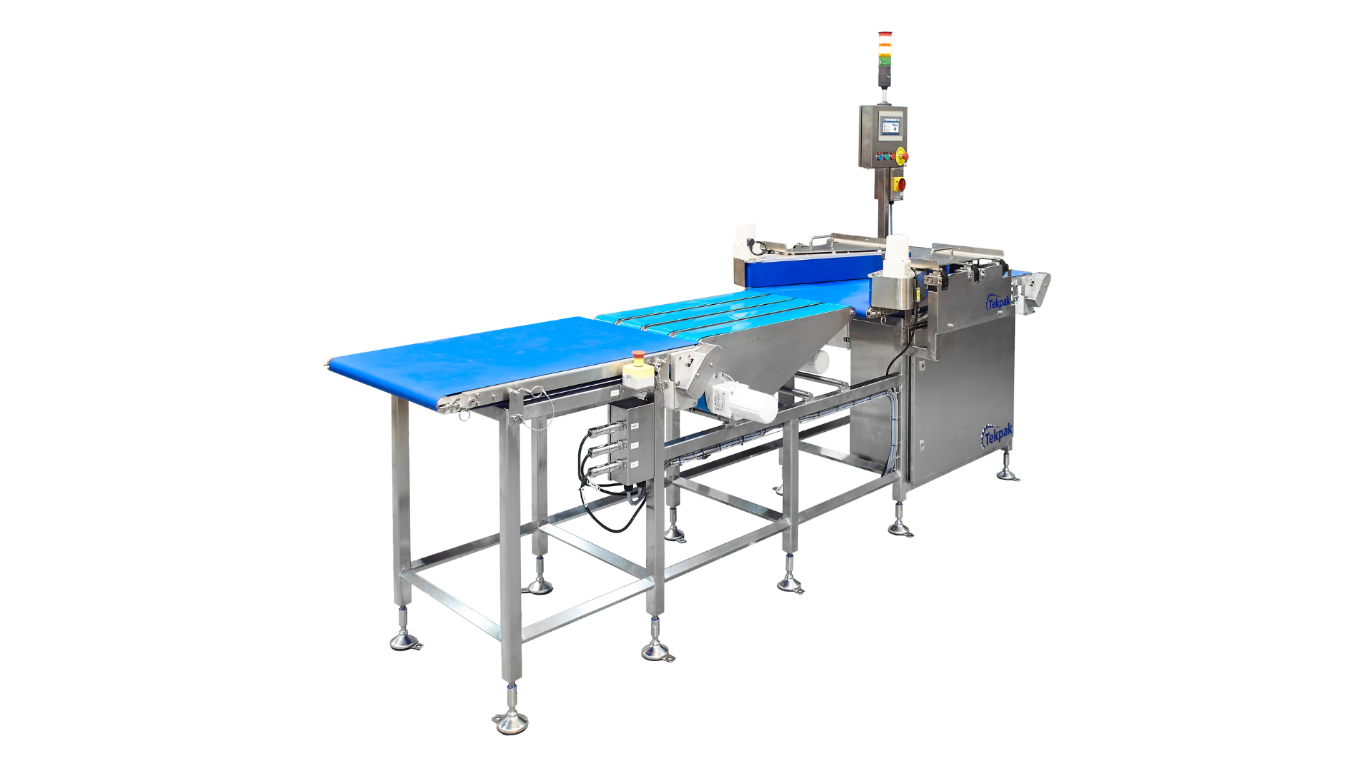 4 to 1 lane merging system for packaging line integration